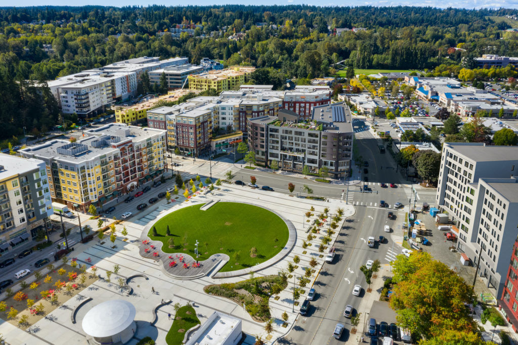 Construction on Downtown Redmond’s ‘Porch + Park’ Begins